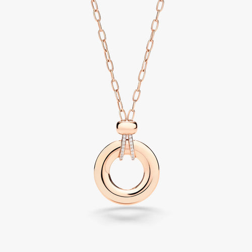 Pomellato Jewelry - Iconica 18K Rose Gold Diamond Pendant Necklace | Manfredi Jewels