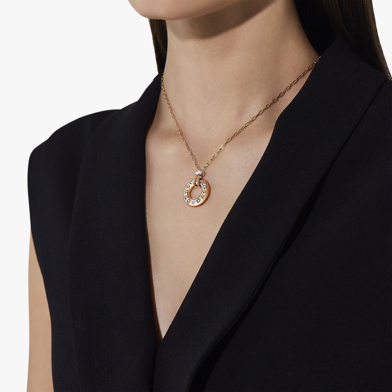 Pomellato Jewelry - Iconica 18K Rose Gold Diamond Pendant Necklace | Manfredi Jewels