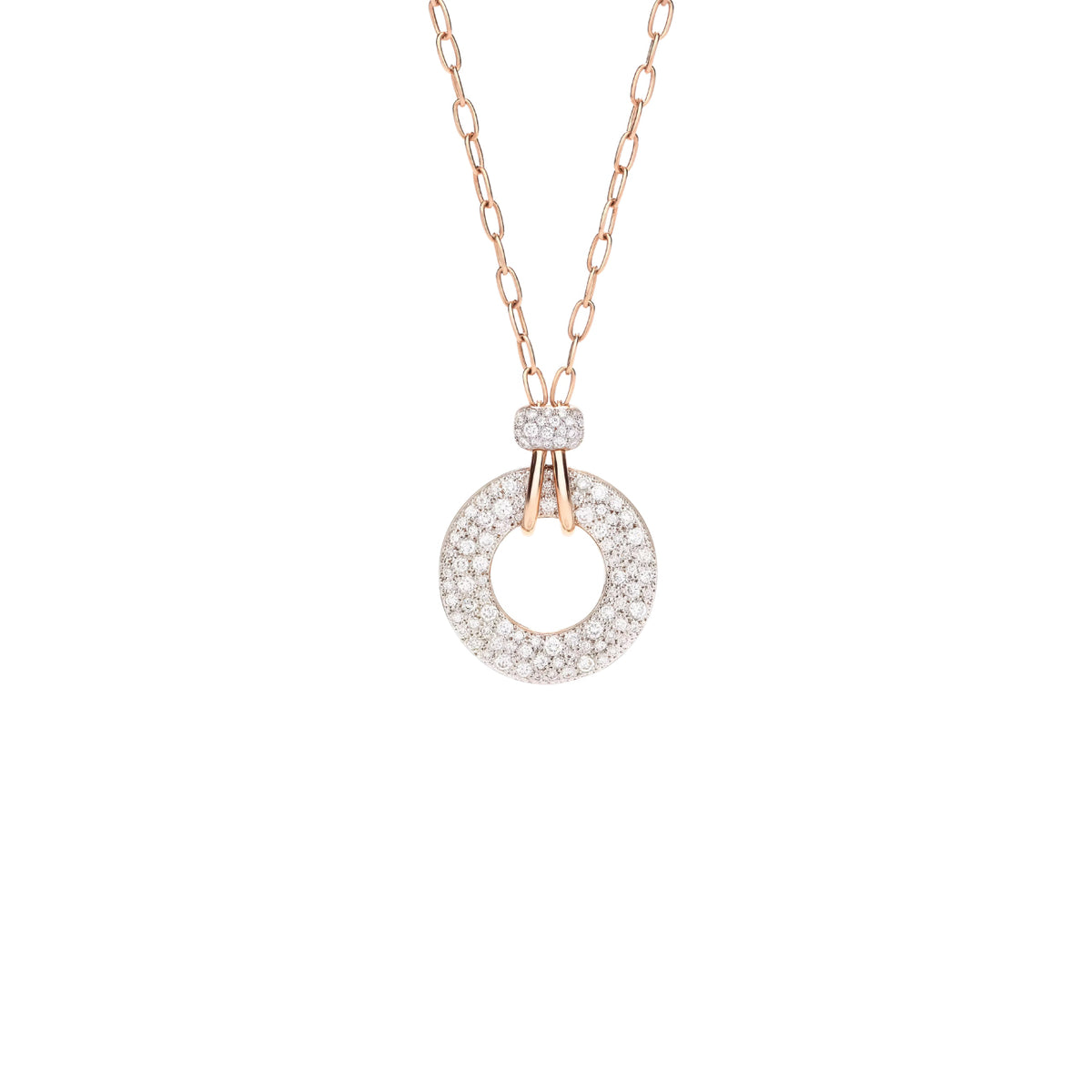 Pomellato Jewelry - Iconica 18K Rose Gold Diamond Pendant Necklace | Manfredi Jewels