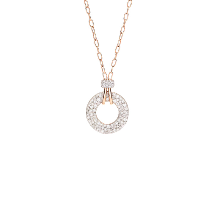 Pomellato Jewelry - Iconica 18K Rose Gold Diamond Pendant Necklace | Manfredi Jewels