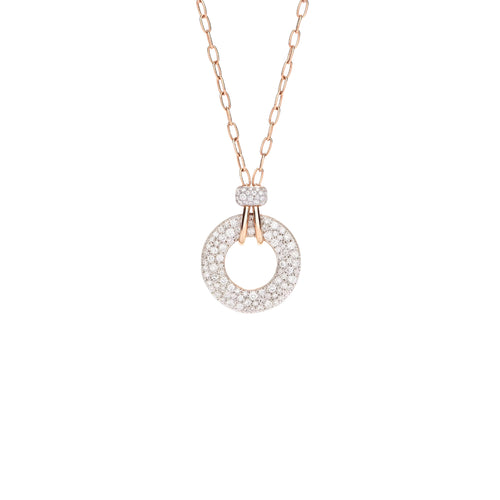 Pomellato Jewelry - Iconica 18K Rose Gold Diamond Pendant Necklace | Manfredi Jewels