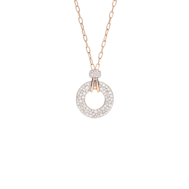 Pomellato Jewelry - Iconica 18K Rose Gold Diamond Pendant Necklace | Manfredi Jewels
