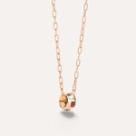 Pomellato Jewelry - Iconica 18K Rose Gold Mixed Gemstones Pendant Necklace | Manfredi Jewels