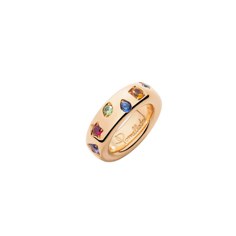 Pomellato Jewelry - Iconica 18K Rose Gold Multi Stone Ring | Manfredi Jewels