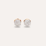 Pomellato Jewelry - Iconica 18K Rose Gold Pavé Diamonds Stud Earrings | Manfredi Jewels