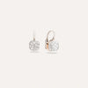 Pomellato Jewelry - Nudo 18K Rose Gold Diamonds Pavé Petit Earrings | Manfredi Jewels