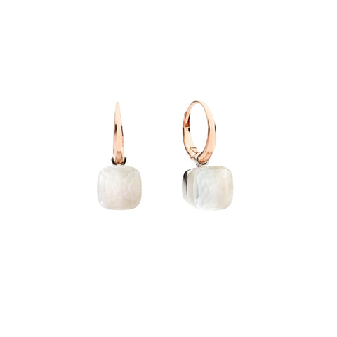 Nudo 18K Rose Gold Gelè White Topaz & Mother of Pearls Earrings