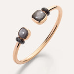 Pomellato Jewelry - Nudo 18K Rose Gold Obsedian & Black Diamond Bracelet | Manfredi Jewels