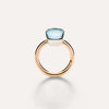 Pomellato Jewelry - Nudo 18K Rose Gold Sky Blue Topaz Classic Ring | Manfredi Jewels