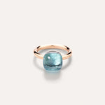 Pomellato Jewelry - Nudo 18K Rose Gold Sky Blue Topaz Classic Ring | Manfredi Jewels