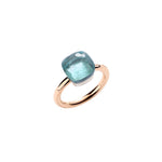 Pomellato Jewelry - Nudo 18K Rose Gold Sky Blue Topaz Classic Ring | Manfredi Jewels