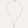 Pomellato Jewelry - Nudo 18K Rose Gold Sky Blue Topaz Diamond Necklace | Manfredi Jewels