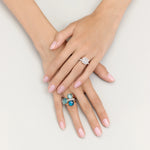 Pomellato Jewelry - Nudo 18K Rose Gold Sky Blue Topaz Petit Ring | Manfredi Jewels