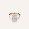 Pomellato Jewelry - Nudo 18K Rose Gold White Topaz Classic Ring | Manfredi Jewels