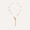 Pomellato Jewelry - Nudo 18K Rose Gold White Topaz & Mother of Pearl Diamond Necklace | Manfredi Jewels