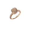 Pomellato Jewelry - Nudo Solitaire 18K Rose Gold Brown Diamond Ring | Manfredi Jewels