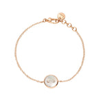 Pomellato Jewelry - Pom Pom Dot 18K Rose Gold White & Grey Mother of Pearl Two-Sided Diamond Bracelet | Manfredi Jewels