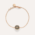 Pomellato Jewelry - Pom Pom Dot 18K Rose Gold White & Grey Mother of Pearl Two-Sided Diamond Bracelet | Manfredi Jewels