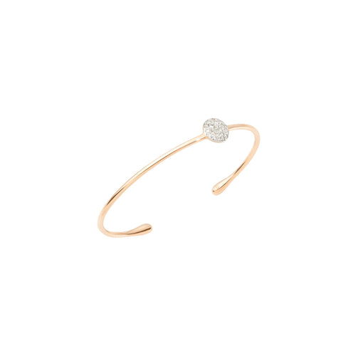 Pomellato Jewelry - Sabbia 18K Rose Gold Bracelet with Diamonds | Manfredi Jewels