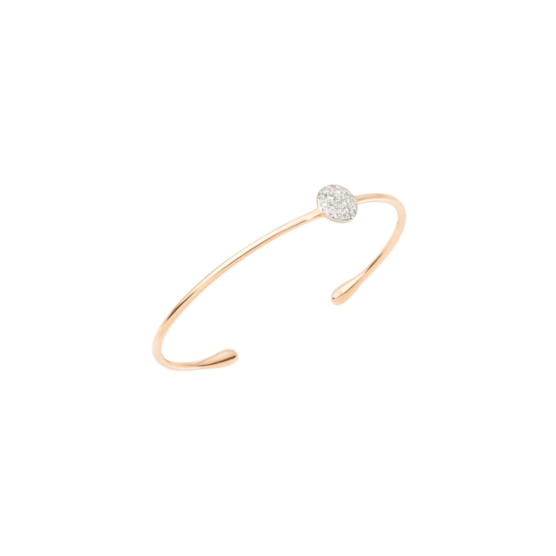 Pomellato Jewelry - Sabbia 18K Rose Gold Bracelet with Diamonds | Manfredi Jewels