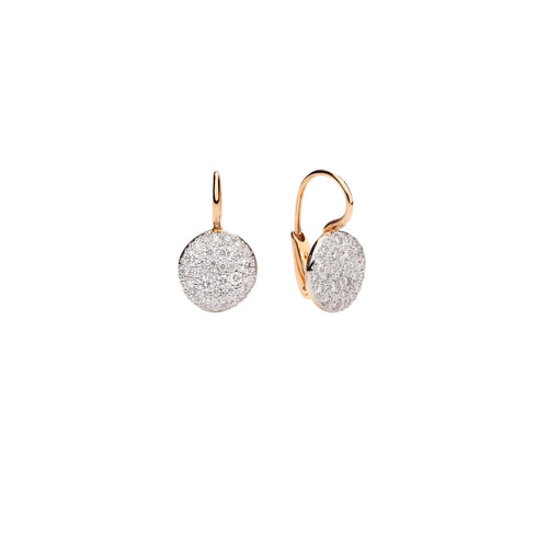 Pomellato Jewelry - Sabbia 18K Rose Gold Diamond Earrings | Manfredi Jewels