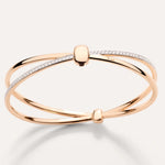 Pomellato Jewelry - Together 18K Rose Gold Diamond Bangle Bracelet | Manfredi Jewels