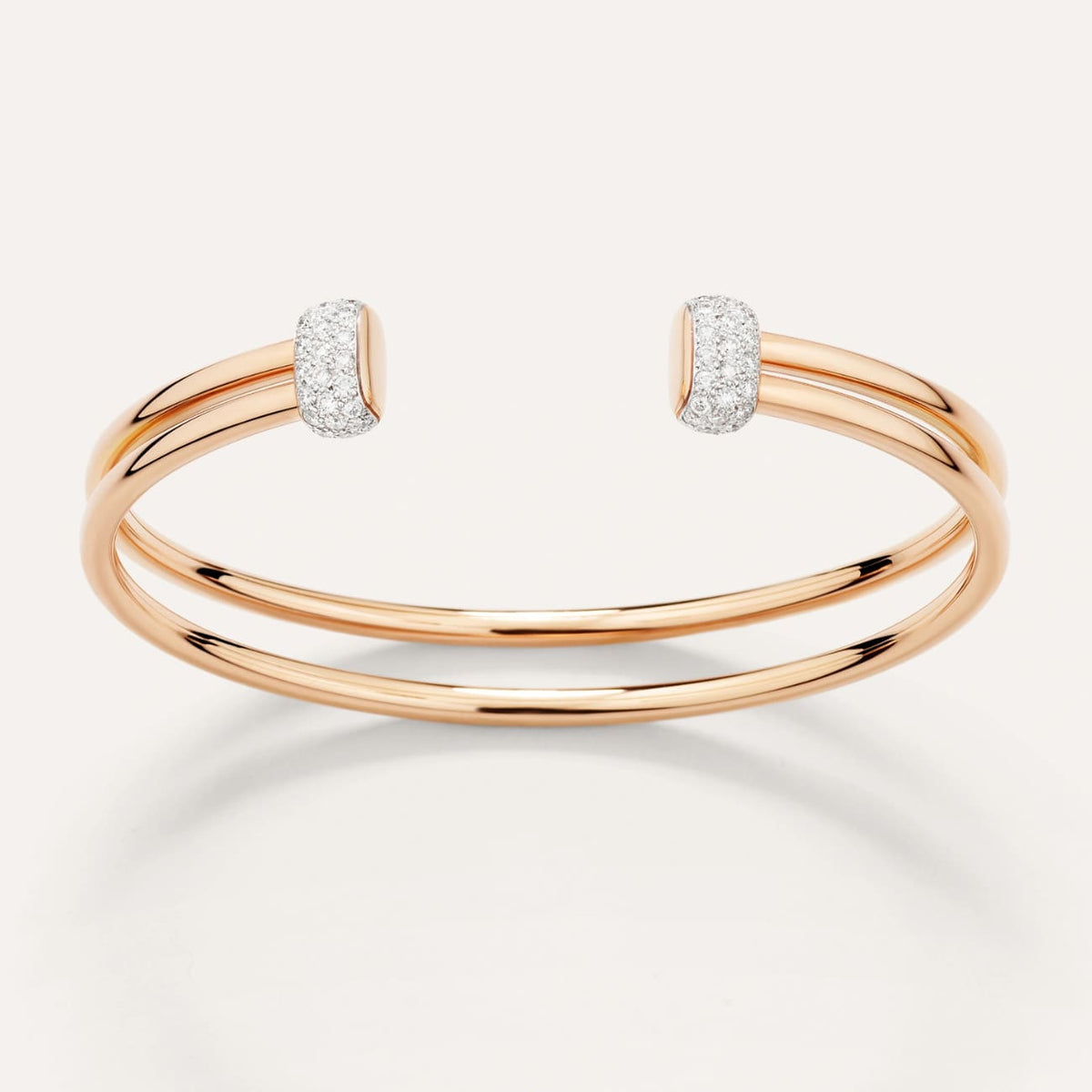 Pomellato Jewelry - Together 18K Rose Gold Diamond Together Bracelet | Manfredi Jewels