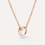 Pomellato Jewelry - Together 18K Rose Gold Diamond Pavé Pendant Necklace | Manfredi Jewels