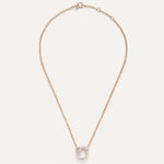 Pomellato Jewelry - Together 18K Rose Gold Diamond Pavé Pendant Necklace | Manfredi Jewels