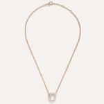 Pomellato Jewelry - Together 18K Rose Gold Diamond Pavé Pendant Necklace | Manfredi Jewels