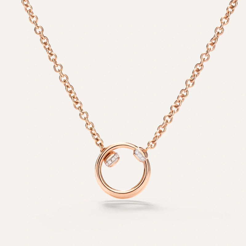 Pomellato Jewelry - Together 18K Rose Gold Pendant Diamond Necklace | Manfredi Jewels