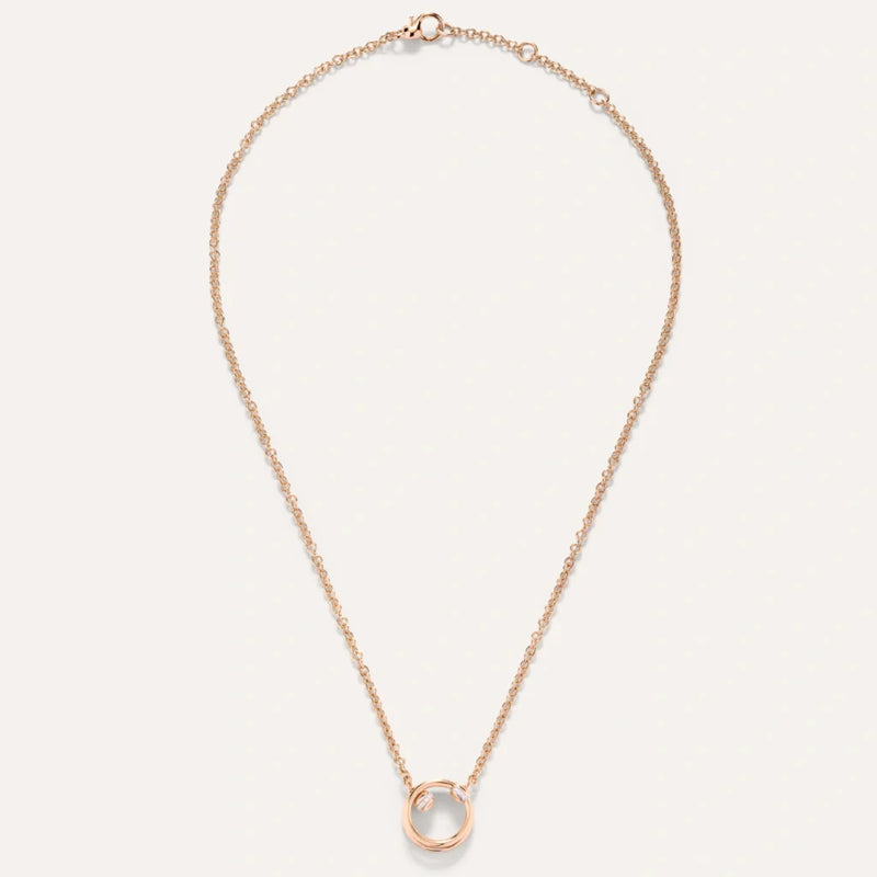 Pomellato Jewelry - Together 18K Rose Gold Pendant Diamond Necklace | Manfredi Jewels