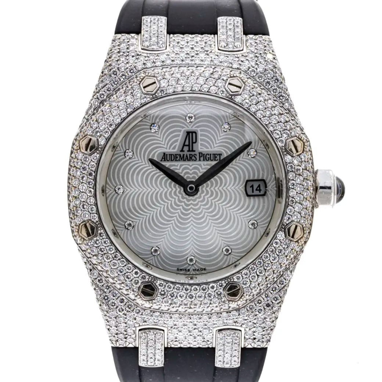 Pre owned Audemars Piguet Royal Oak Quartz White Gold Pre owned