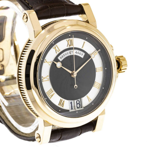Pre - Owned Breguet Watches - Marine Black Dial in Rose Gold 5817BR/Z2/5V8 | Manfredi Jewels