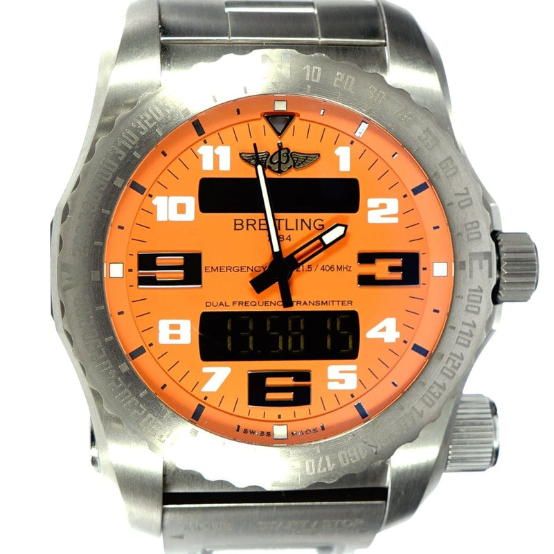Pre - Owned Breitling Watches - Emergency with co - pilot function E76325U3/0508 | Manfredi Jewels