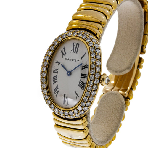 Pre - Owned Cartier Watches - Baignoire 1954 in 18 Karat Yellow Gold | Manfredi Jewels
