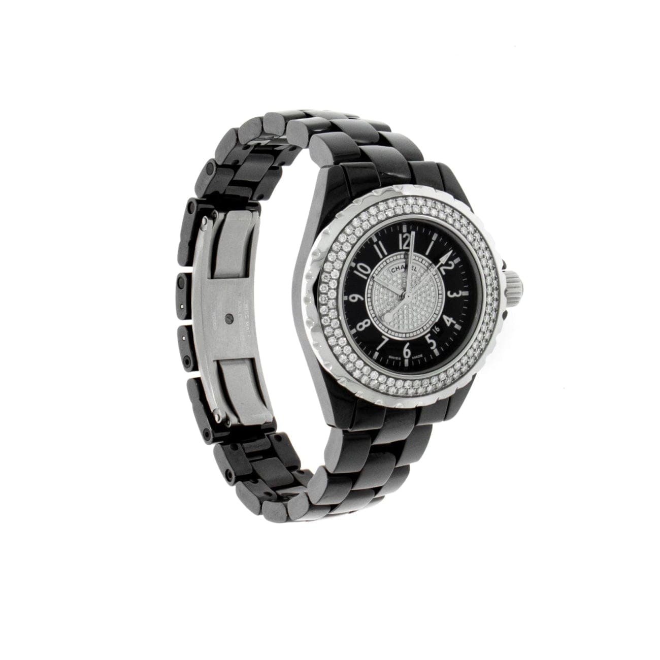 Chanel j12 black diamond watch price outlet