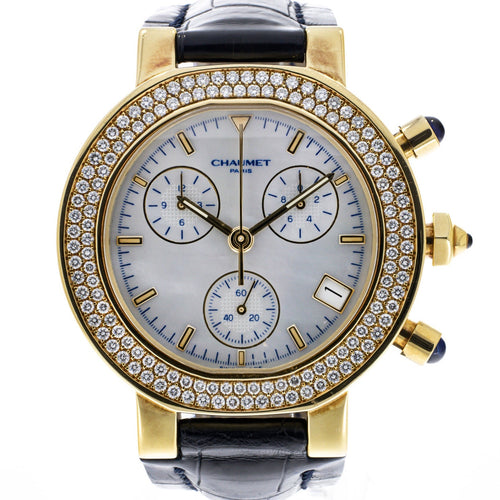Pre - owned Chaumet Watches - Class One Chronograph Yellow Gold | Manfredi Jewels