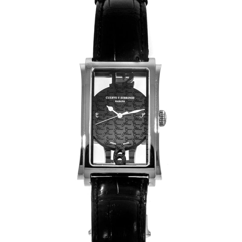 Pre-Owned Cuervo Y Sobrinos Pre-Owned Watches - Prominent Havana in Stainless Steel | Manfredi Jewels