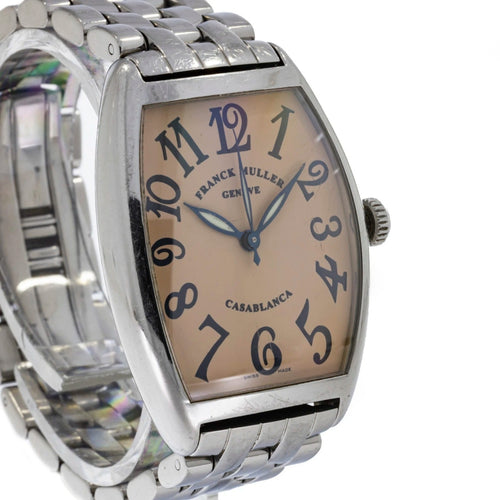 Pre - Owned Franck Muller Watches - Casablanca Tonneau Salmon Dial 2852AC | Manfredi Jewels