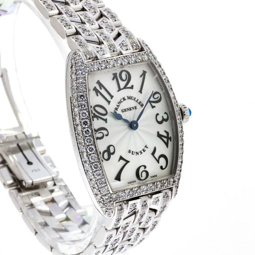 Pre-Owned Franck Muller Pre-Owned Watches - Cintrée Curvex Diamond Gem-Set 1752QZ | Manfredi Jewels