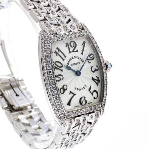 Pre-Owned Franck Muller Pre-Owned Watches - Cintrée Curvex Diamond Gem-Set 1752QZ | Manfredi Jewels