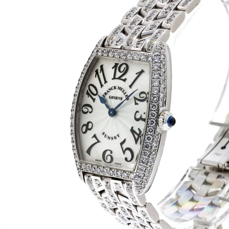 Pre - Owned Franck Muller Watches - Cintrée Curvex Diamond Gem - Set 1752QZ | Manfredi Jewels