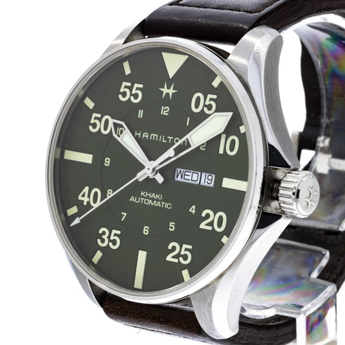 Pre - Owned Hamilton Watches - Khaki Aviation Pilot Schott NY. | Manfredi Jewels