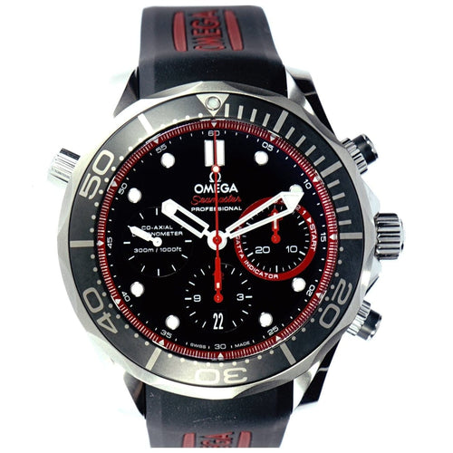 Pre - Owned Omega Watches - Seamaster Diver 300M Co - axial Chronometer Chronograph America’s Cup 2013 | Manfredi Jewels