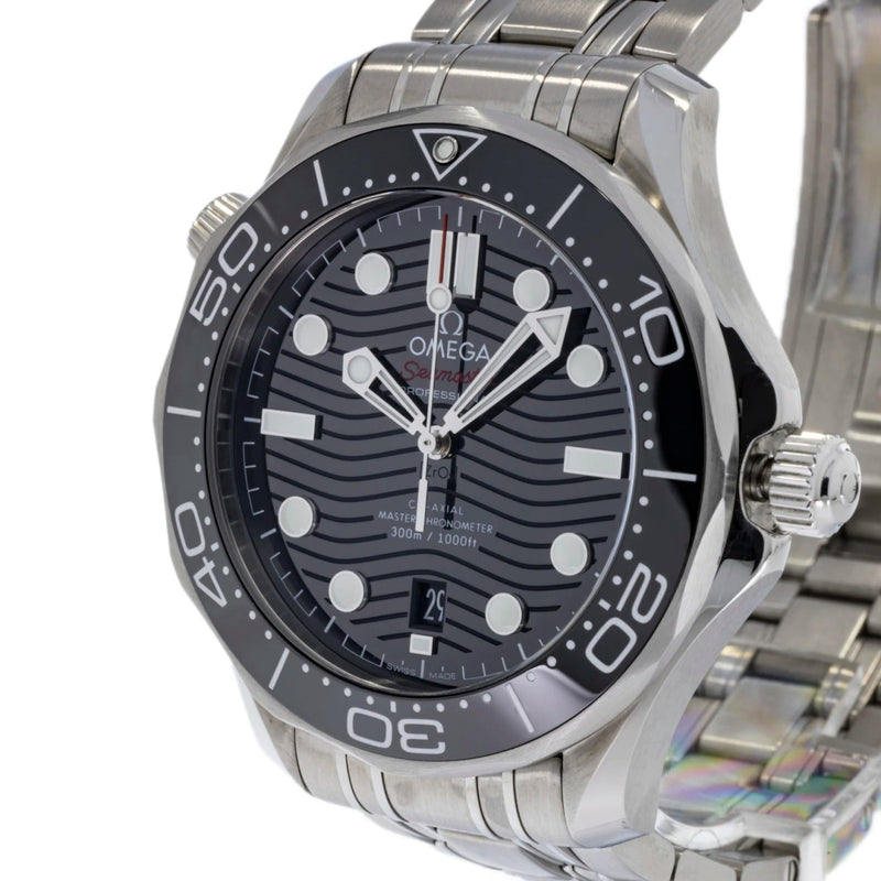Pre - Owned Omega Watches - Seamaster Diver 300M Co - axial Master Chronometer on a bracelet. | Manfredi Jewels