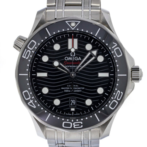 Pre-Owned Omega Pre-Owned Watches - Seamaster Diver 300M Co-axial Master Chronometer on a bracelet. | Manfredi Jewels
