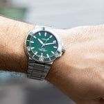 Pre - Owned ORIS Watches - Aquis Date Green Stainless Steel | Manfredi Jewels