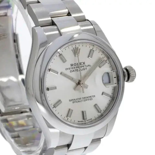 Pre-Owned Rolex Pre-Owned Watches - Rolex 31mm Datejust Silver Index Dial | Manfredi Jewels