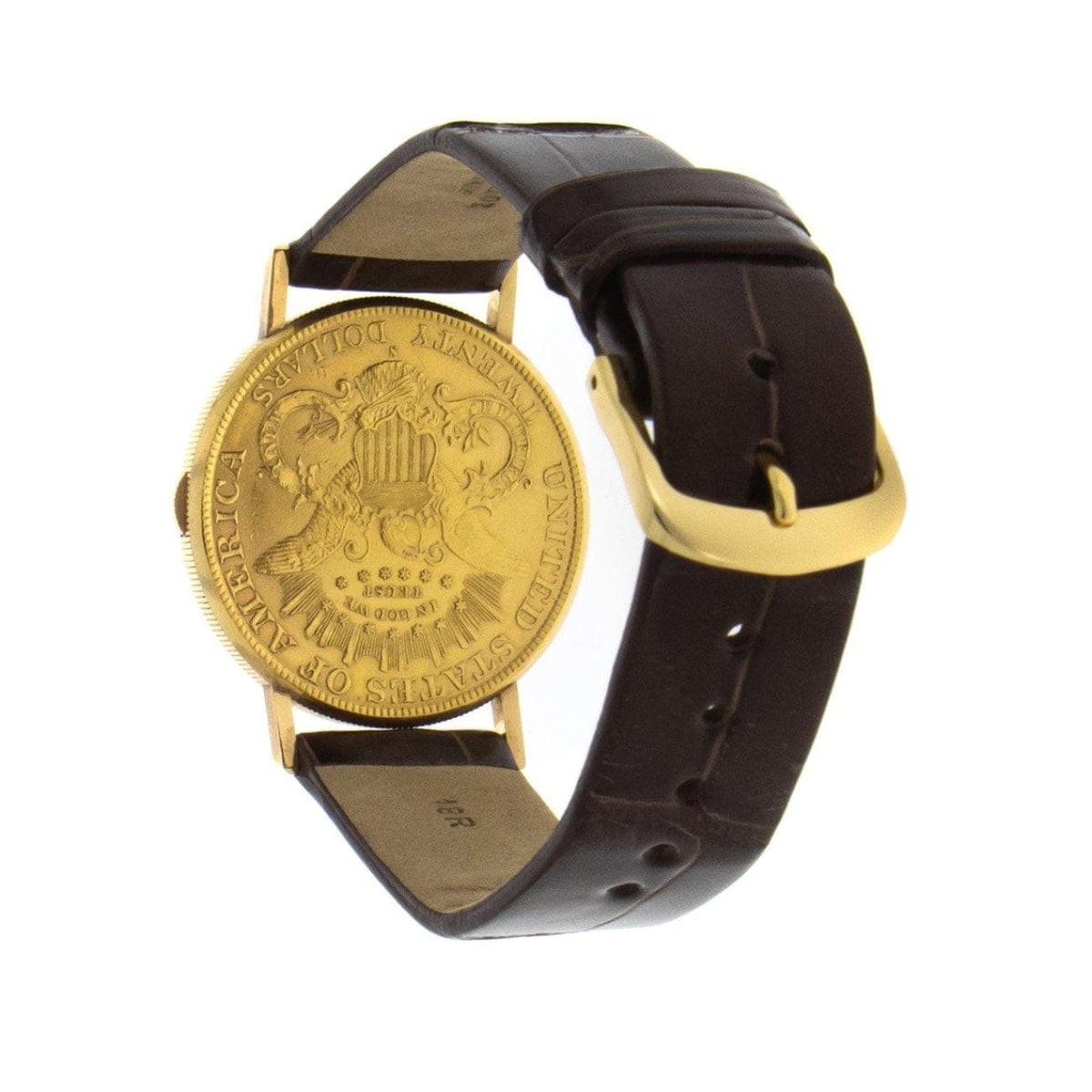 Pre-Owned Schochet Pre-Owned Watches - US Liberty Head 1904 Coin Watch 35mm 22K Gold | Manfredi Jewels